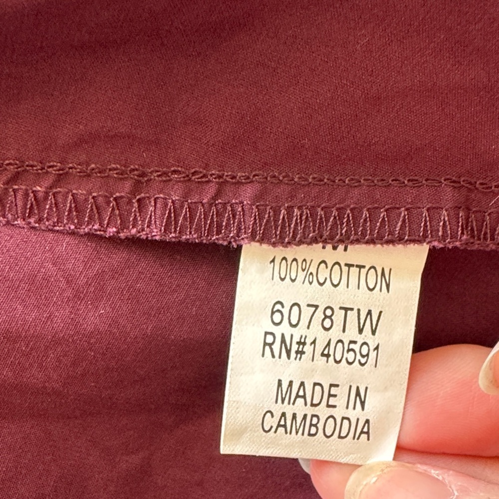 Asymmetrical Burgundy Top - Picture 10 of 10